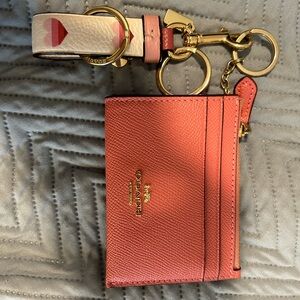Coach wallet with charm